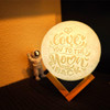 Engraved moon lamp