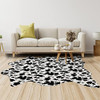 Faux Cow Print(black+white)