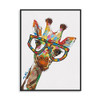 Giraffe Handpainted Framed Giraffe Handpainted Framed