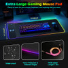 Wireless Charging RGB Mouse Pad with LED Cable