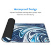 Blue and White Camo Cool Marble Abstract Fluid Liquid