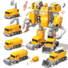 5 in 1 Yellow Construction Robot