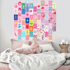 Hot Pink Preppy Wall Collage Kit