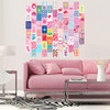Hot Pink Preppy Wall Collage Kit