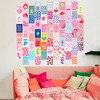 Hot Pink Preppy Wall Collage Kit