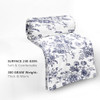 Navy Blue White-floral