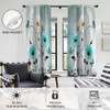 Teal and White