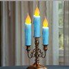 2pc short blue wax candles