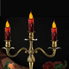 2 pcs Burgundy wax candles