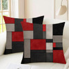 Black Red Grey Geometric Abstract