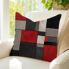 Black Red Grey Geometric Abstract