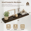 Usa-sourced Elm Wood Walnut Finish