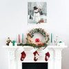 Snowman With Cardinal