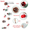 2PCS Christmas Pinecone Garland Light