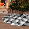 Black and White Buffalo Check Snowflake Snowy Plaid