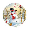 Christmas Snowman Winter Birds Snow
