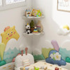 2-tier White Cloud Corner Shelf