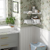 2-tier White Cloud Corner Shelf