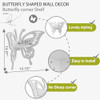 White Butterfly Corner Shelf