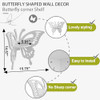 2 Pack White Butterfly Corner Shelf
