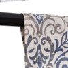 Damask | Blue on Beige
