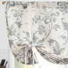 B Floral | Grey on Beige