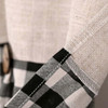 Linen & Black Plaid