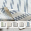 Striped Blue on Beige