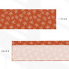 Orange White Maple Leaf
