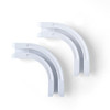 White 90° Curved Connectors