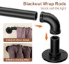 Black Curtain rod