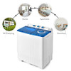 Compact Washer for Home Dorm Apartment (Blue+White)