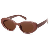 Claret Frame Brown Lens