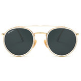 Gold Frame Black Lens