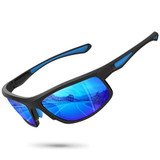 Matte Black Frame/Blue Mirror Lens