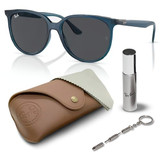 Matte Opal Blue Frame | Dark Grey Lens