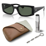Polished Black Frame | Dark Green Lens