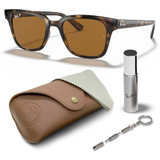 Polished Light Havana Frame | B-15 Brown Lens