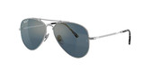 Demi Gloss Silver/Polarized Blue Mirrored Gold