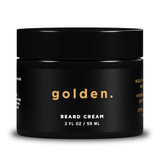 Golden Grooming Co. Beard Cream - Hydrates, Moisturizes, and Tames Flyaway Hair - Beard Butter & Softener for Men - Nourishing Formula - Adds Shine - Formulated with Sunflower & Coconut Oil - 2 fl oz