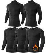 2 Turtle Neck+3 Crew Neck（black and Gary）