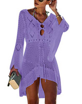 Hollow Out Light Purple