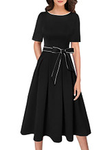 Black With White Piping