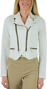 Long Sleeve Double Zip - Off-white