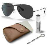 Polished Black Frame | Polarized Black Lens