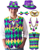 Purple, Yellow and Green