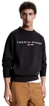 Embroidered Tommy Logo Black