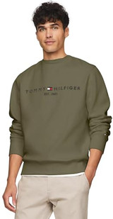 Embroidered Tommy Logo Army Green