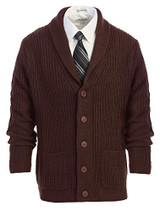 Brown - With Faux Suede Elbow Patch