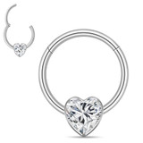 Silver+Clear CZ